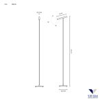 Vivida Ciak Lampada Terra Orientabile da lettura