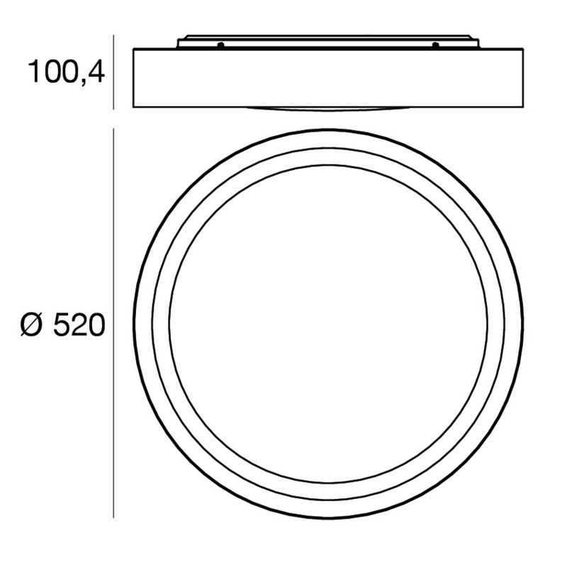 Linea Light Crew 2 Maxi Plafoniera LED 50 cm