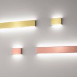 Linea Light Box W LED 62 cm Applique Biemissione Metallo