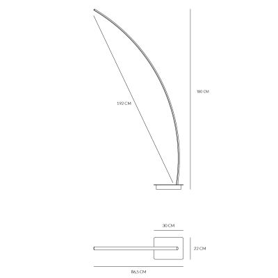 Vivida Bracket Lampada Terra Arco