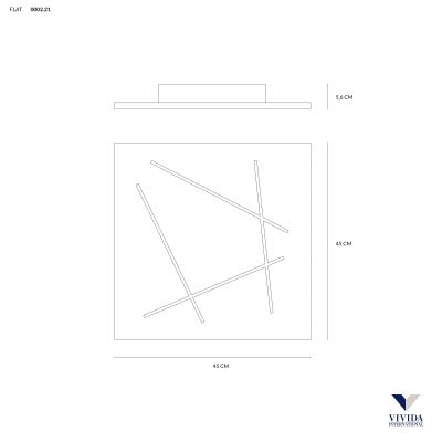 Vivida Flat Plafoniera 45 cm