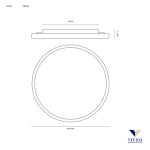 Vivida Atena Plafoniera rotonda 60 Cm