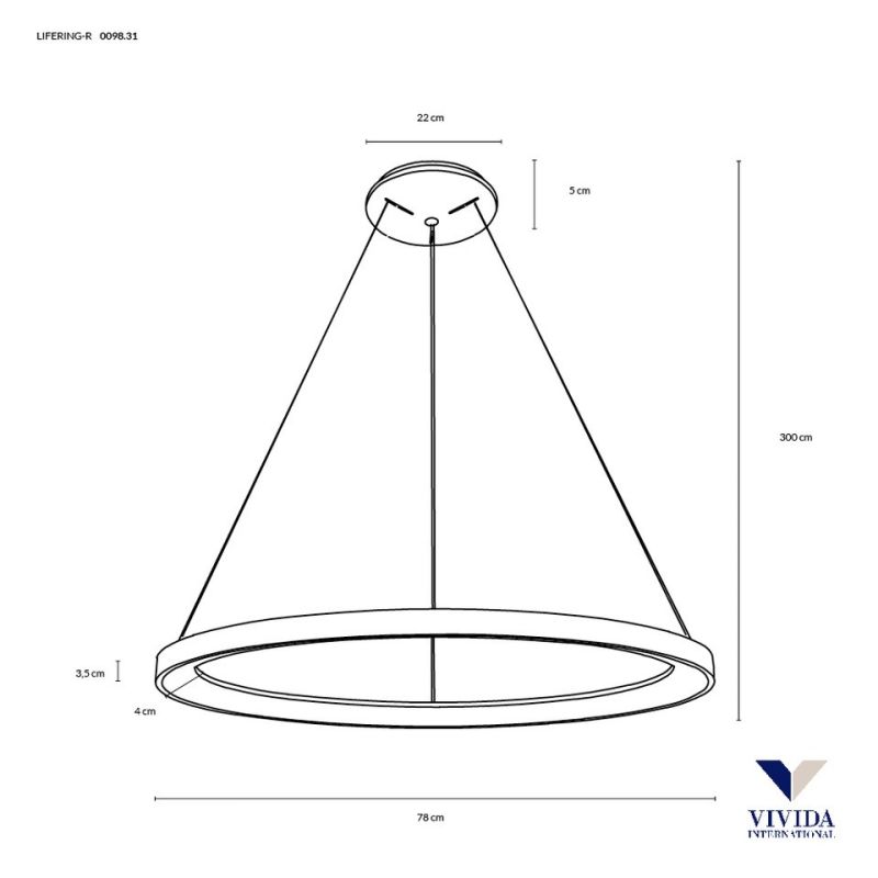 Vivida Lifering Rotonda Sospensione 78 Cm