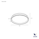 Vivida Lifering Rotonda Plafoniera 58 Cm