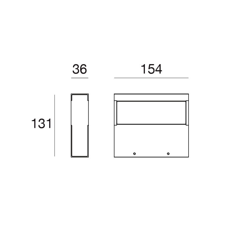 Linea Light Regolo applique bi emissione 15 cm