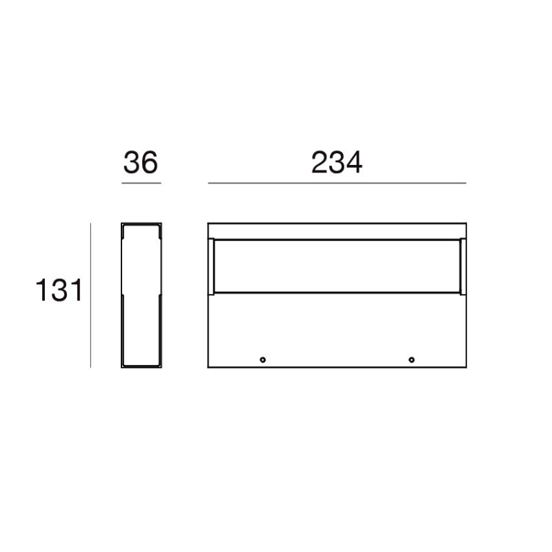 Linea Light Regolo applique bi emissione 23 cm