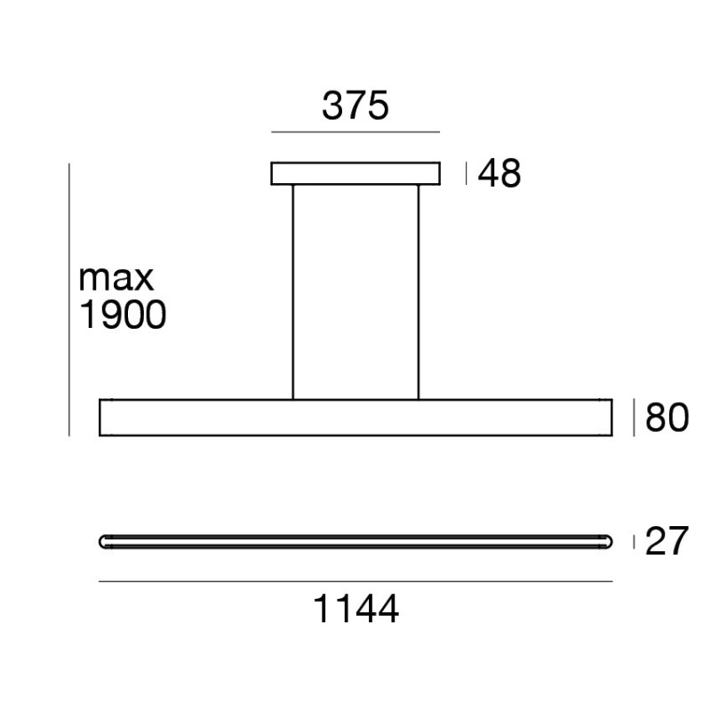 Linea Light Satori Sospensione 114 cm