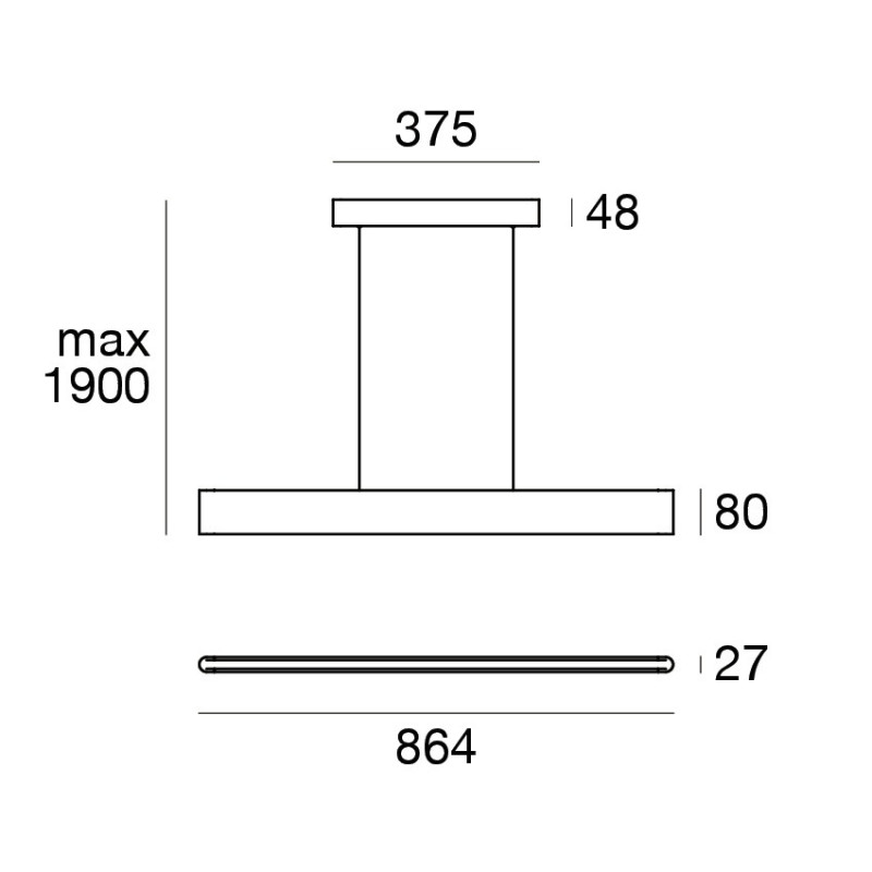 Linea Light Satori Sospensione 86 cm