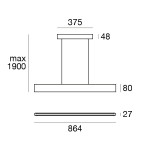 Linea Light Satori Sospensione 86 cm