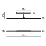 Linea Light Straight Applique 82 cm