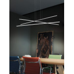 Linea Light Straight Sospensione 3 Barre 152 cm
