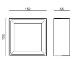 Linea Light Tara Mini Quadrata plafoniera faretto soffitto