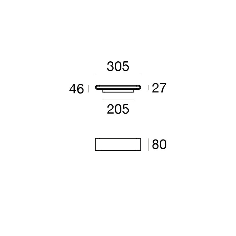 Linea Light Satori Applique 30 cm biemissione
