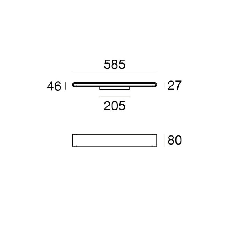 Linea Light Satori Applique 58 cm biemissione
