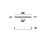 Linea Light Satori Applique 58 cm biemissione