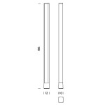 Nemo TRU lampada Terra LED lineare minimale