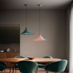 Linea Light Morgana Sospensione in metallo con cappello conico svasato 47 cm