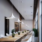 Linea Light Morgana Sospensione in metallo con cappello conico svasato 47 cm