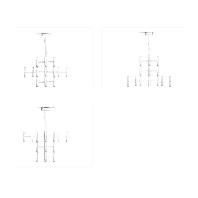 Linea Light Perla sospensione candeliere 12 luci