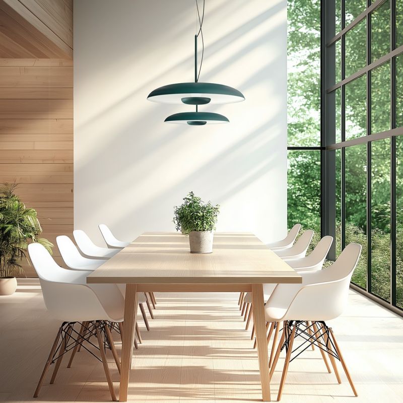 Linea Light Basin Sospensione in metallo a luce riflessa indiretta