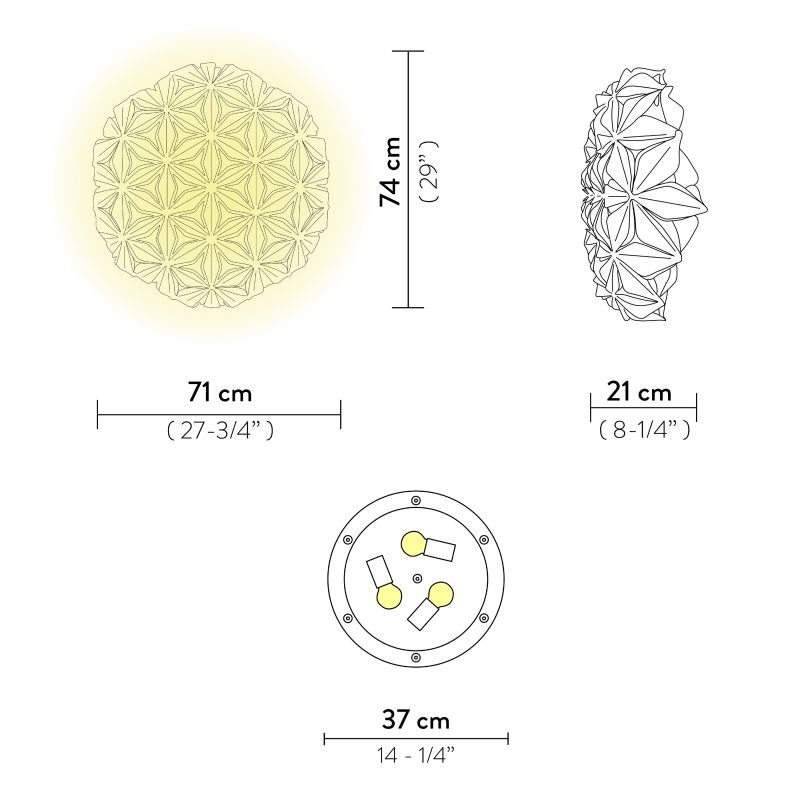 SLAMP C'est La Vie Plafoniera Large