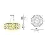 Slamp C'est La Vie Sospensione Large 70 cm