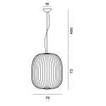 Foscarini Spokes 2 Large Lampada Sospensione LED 70 cm