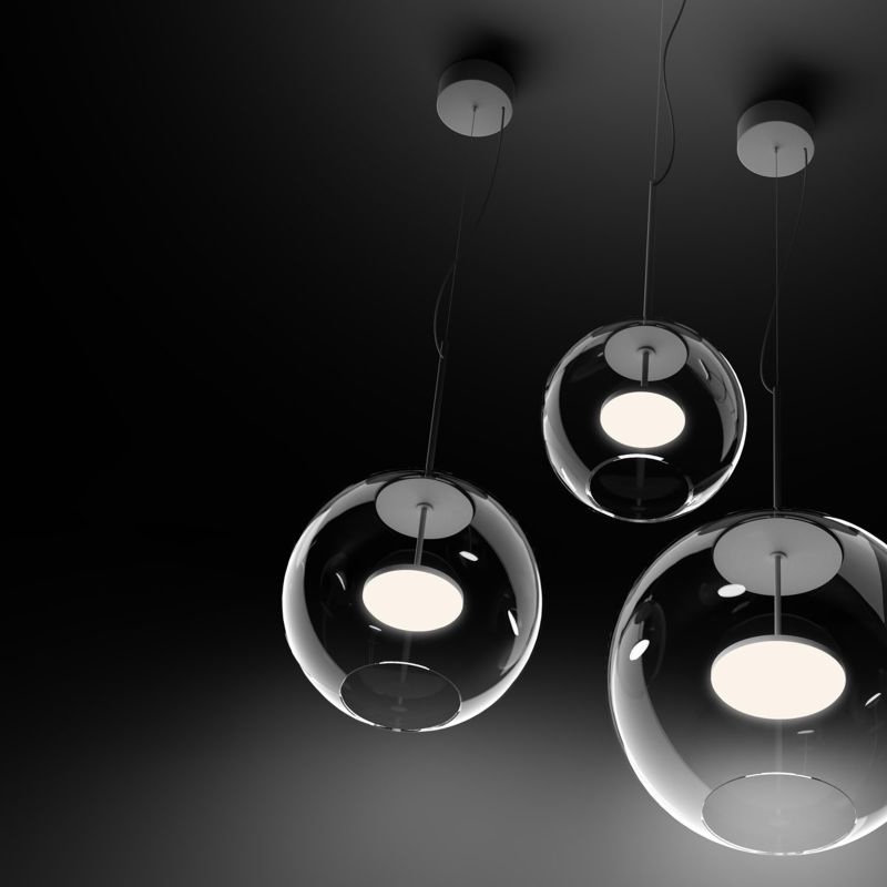 Linea Light Cristalbolla Sospensione in vetro 24 cm