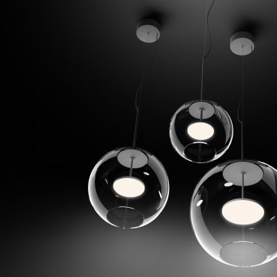 Linea Light Cristalbolla Sospensione in vetro 34 cm