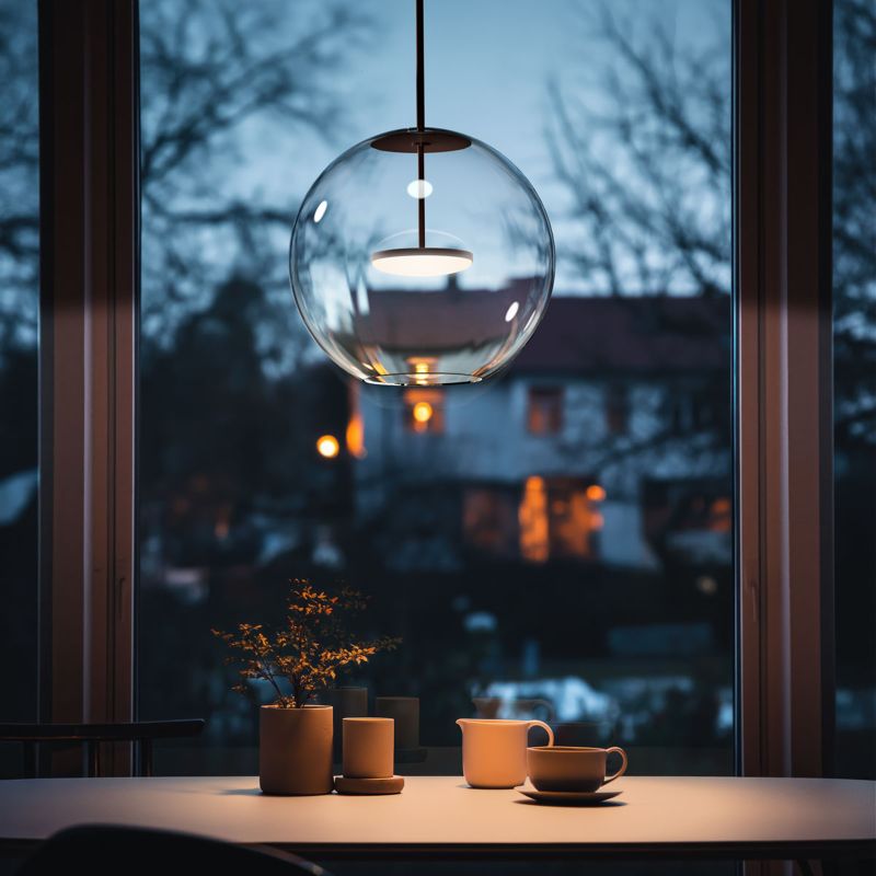 Linea Light Cristalbolla Sospensione in vetro 44 cm