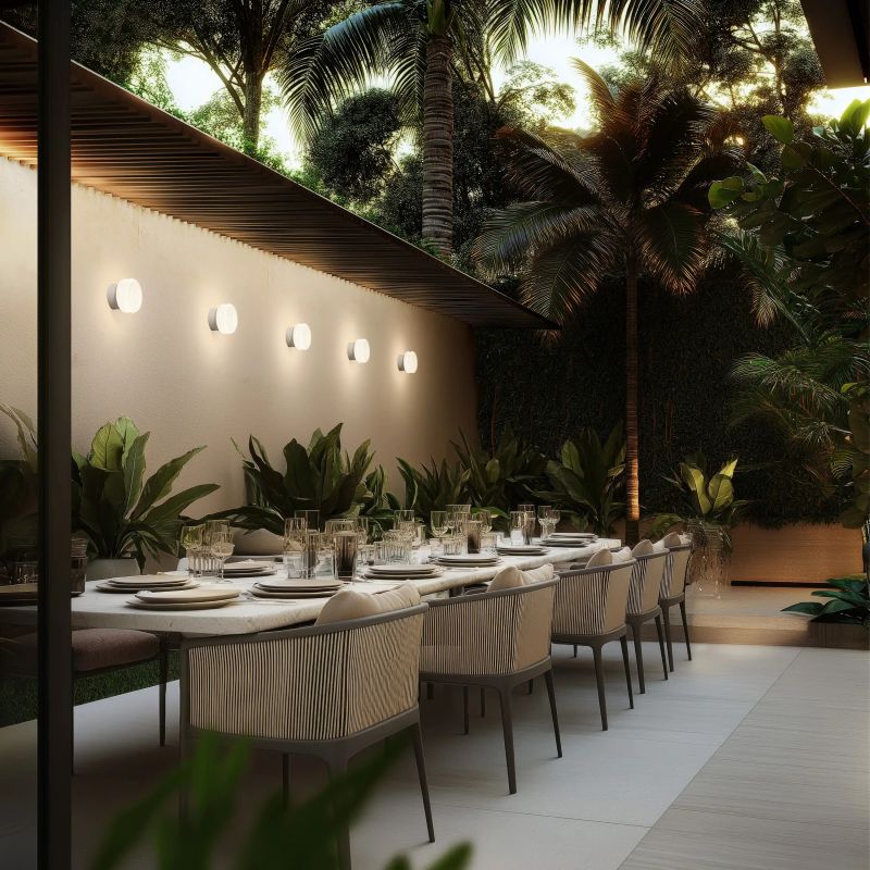 Linea Light Blank faretto soffitto o parete per esterni