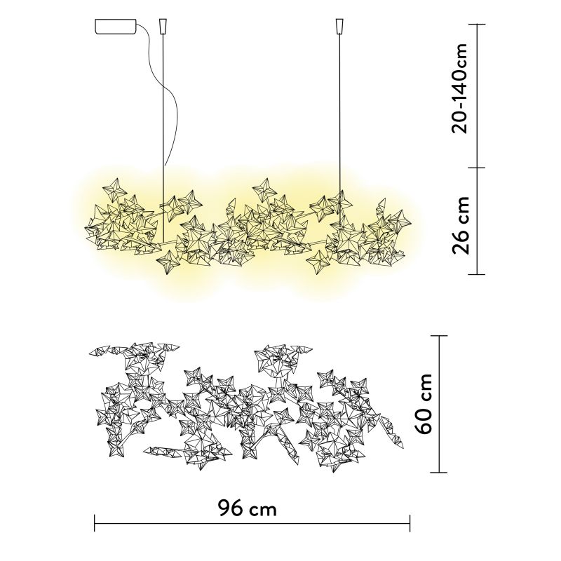 Slamp HANAMI Sospensione Large 96 cm