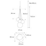 LODES Random FIVE Sospensione LED